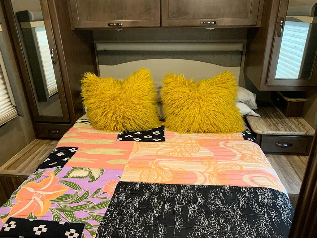 Master bedroom with queen bed